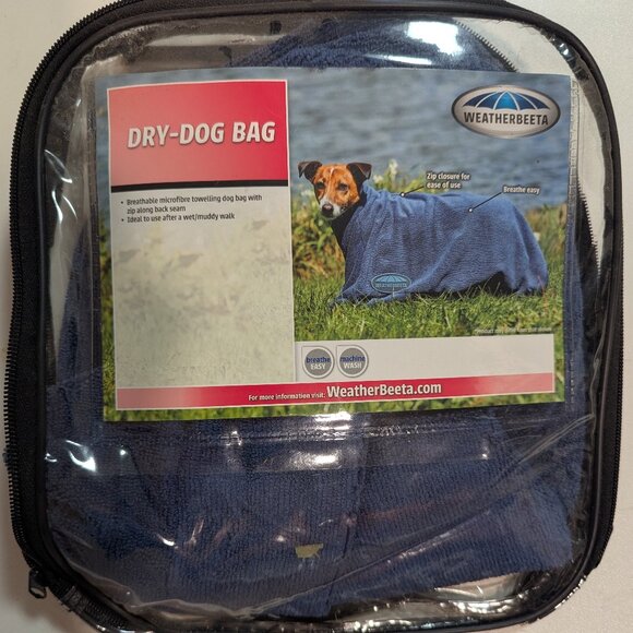 Weatherbeeta Dry-Dog Bag - Navy - Size XS - NWT - Picture 1 of 5